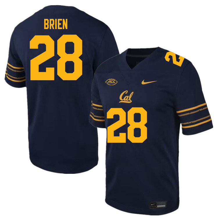 Men #28 Spencer Brien California Golden Bears ACC Conference College Football Jerseys Stitched Sale-